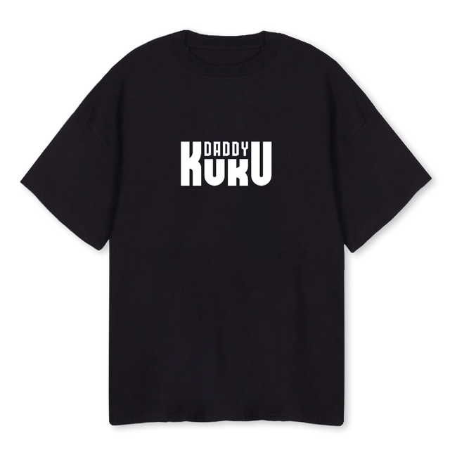 AYOUB  Black Oversized Tee.