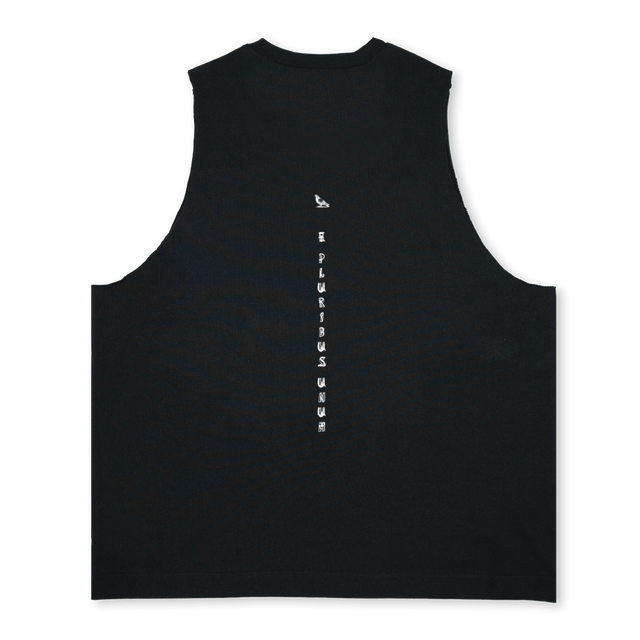 ONMONKEYSUMMERTWOSIX Deep Black Oversized Vest.