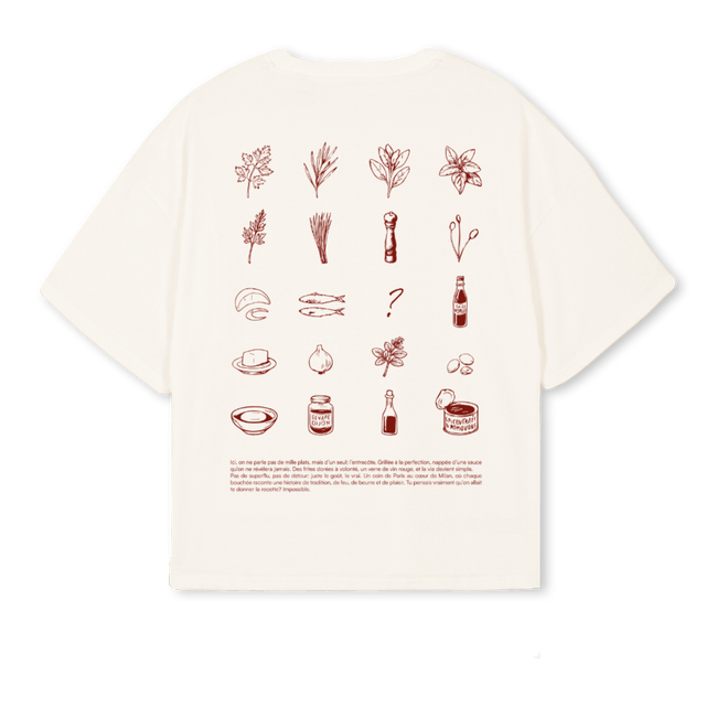 LARUE Vintage White Oversized Boxy Tee.
