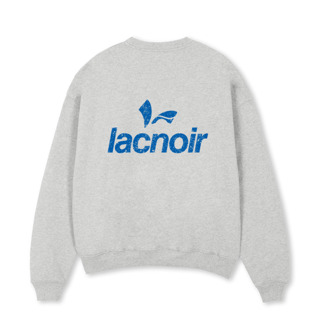 GREYSKY Light Grey Marl Oversized Crewneck Sweater.