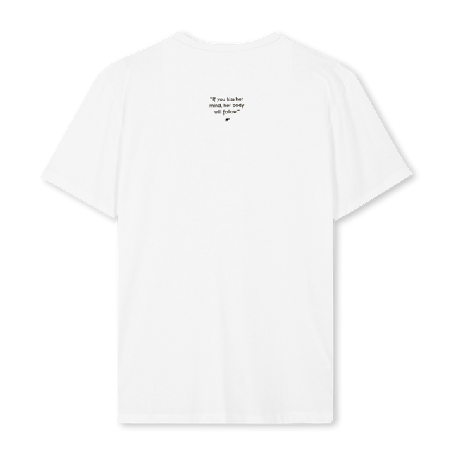 KISSHERMIND White Regular Tee.