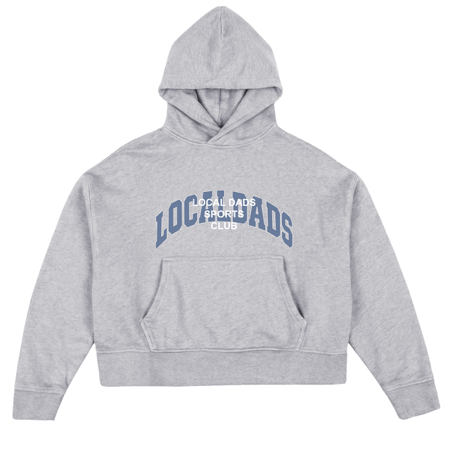LDCLUB Light Grey Marl Oversized Boxy Hoodie.