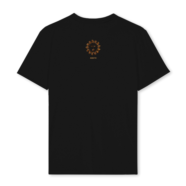 BLACKLEOSUN Black Regular Tee.