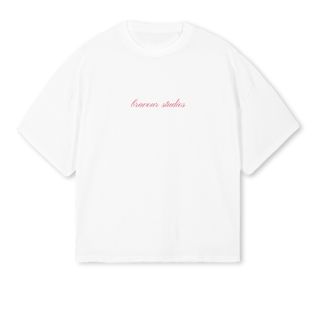 BSLACALMASOMMER White Oversized Boxy Tee.
