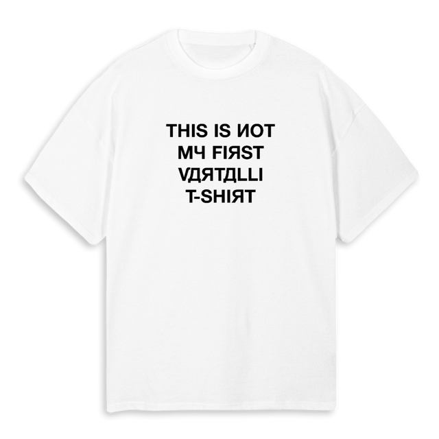 NOTMYFIRSTVARTALLI White Oversized Tee.