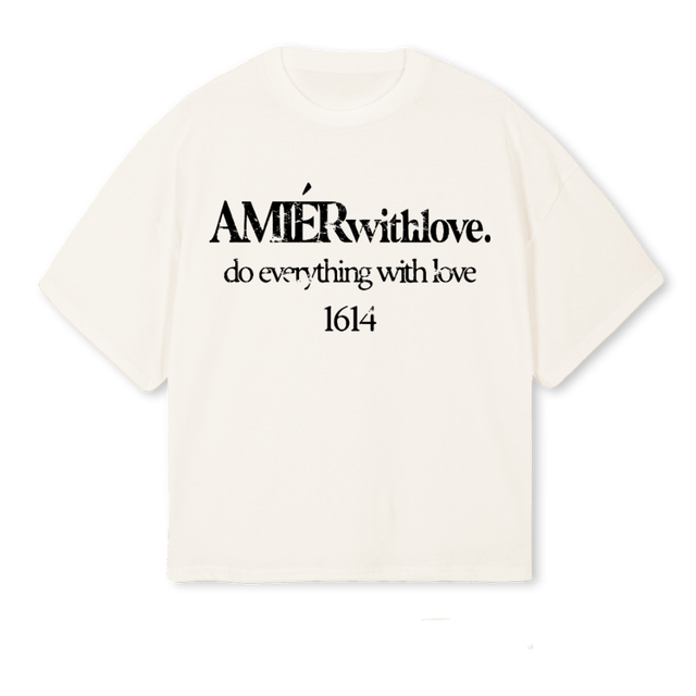 NEWTEESAMPLE Vintage White Oversized Boxy Tee.