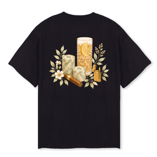 OTMOHITO Black Oversized Tee.