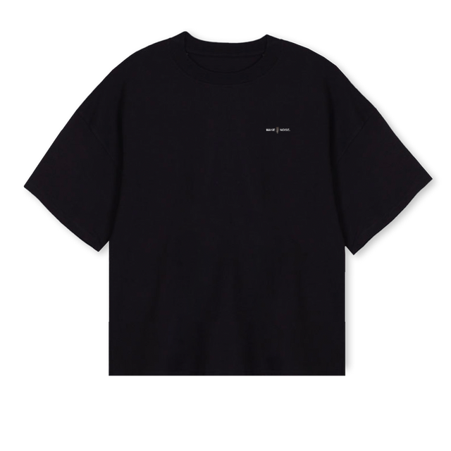 MOSTBOMBEDBLACK Black Oversized Boxy Tee.