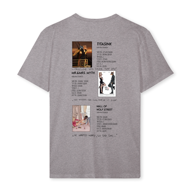 MOVIEONE Grey Marl Regular Tee.