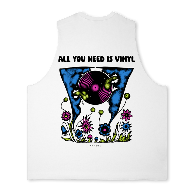 APNEED Bright white Oversized Vest.