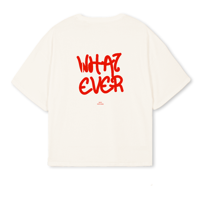 REDDD Vintage White Oversized Boxy Tee.