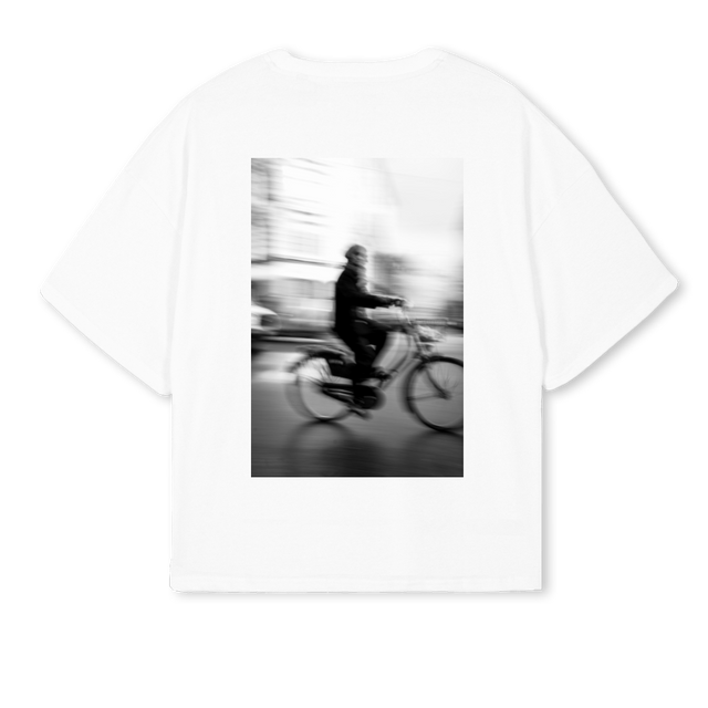 BICYCLE White Oversized Boxy Tee.