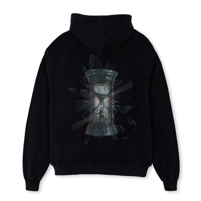 SPEECHY MANIFESTO Black Oversized Hoodie.
