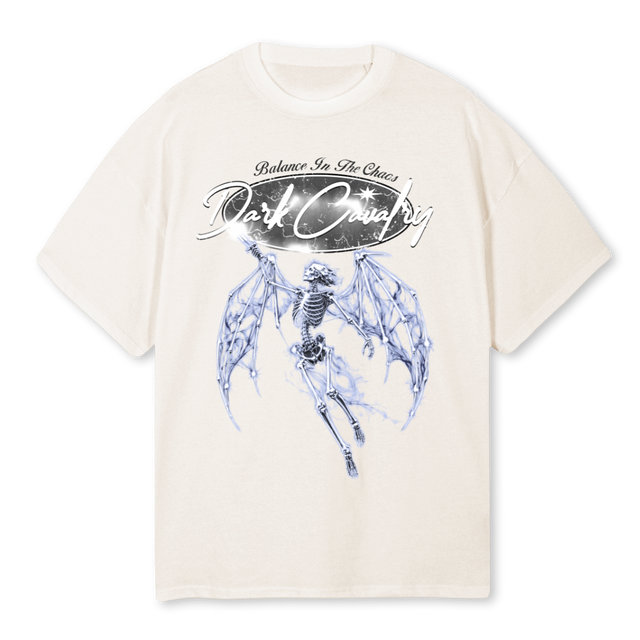 DARKANGEL Vintage White Oversized Tee.