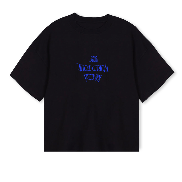 TOURBLUEK Black Oversized Boxy Tee.