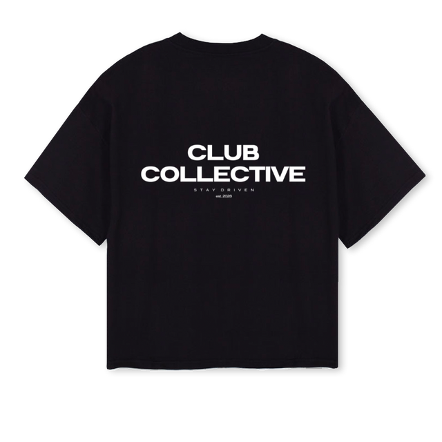 MOCK Black Oversized Boxy Tee.
