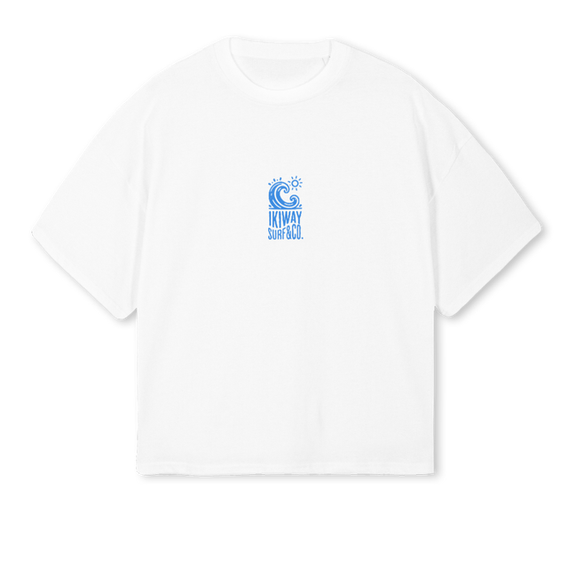 WAVE OBOXTEE WHITE White Oversized Boxy Tee.