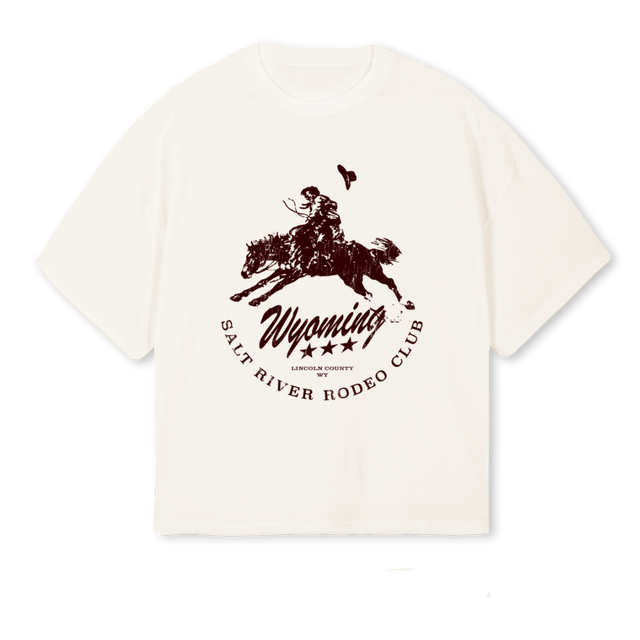 RODEOCLUBNEW Vintage White Oversized Boxy Tee.