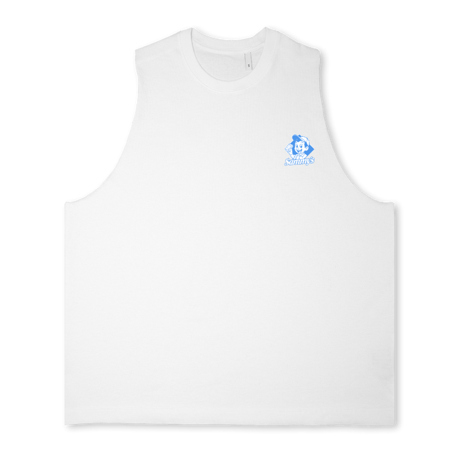 SAMMYS TA Bright white Oversized Vest.