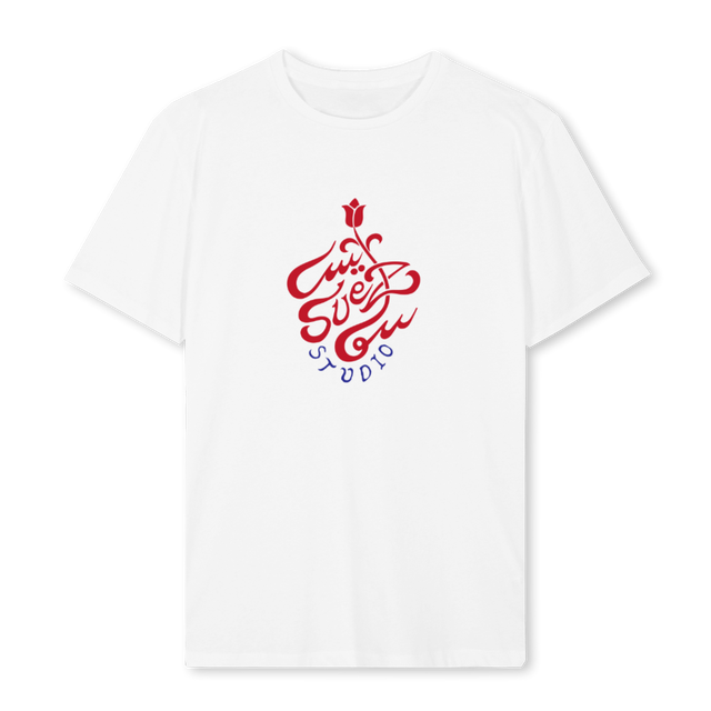FLOWERRED White Regular Tee.