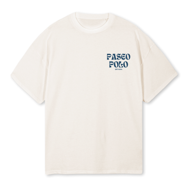 SUNSETRODEOH Vintage White Oversized Tee.