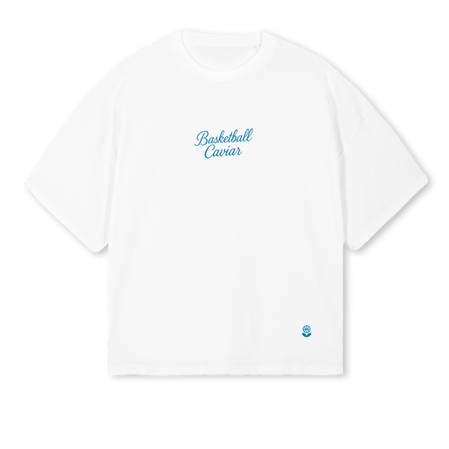 OUTTHEMUD White Oversized Boxy Tee.