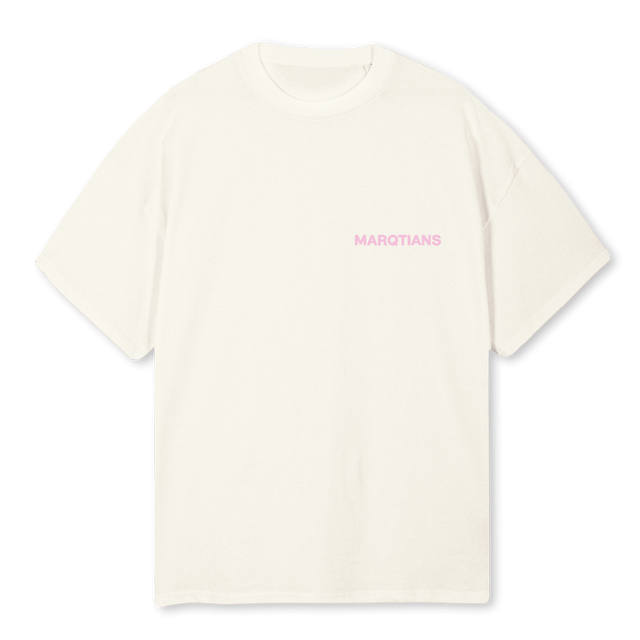 MQPINK Cream Oversized Tee.