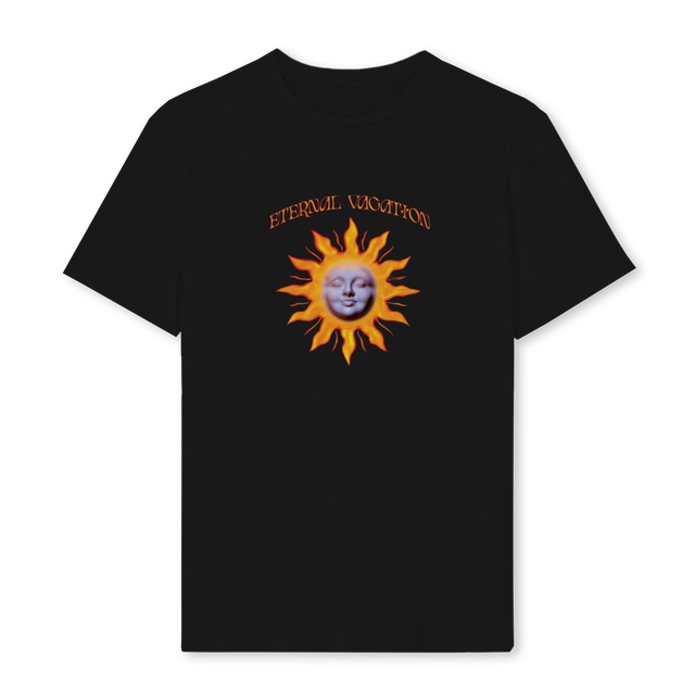 ETERNALVACATION Black Regular Tee.