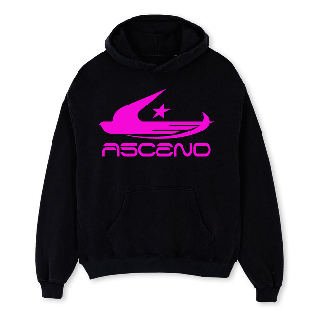 DHOODIE Black Oversized Hoodie.