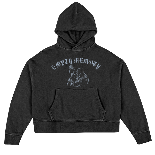 EXECUTI Vintage Black Oversized Boxy Hoodie.