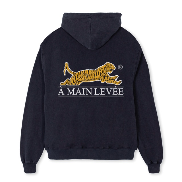 AMLTIGERRAFFLE Vintage Black Oversized Hoodie.