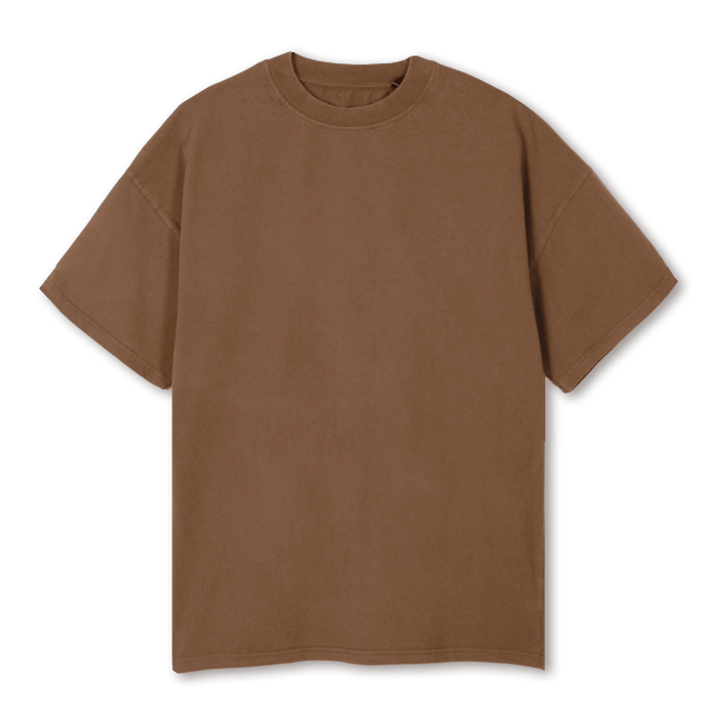 BARAKA Vintage Tan Oversized Tee.