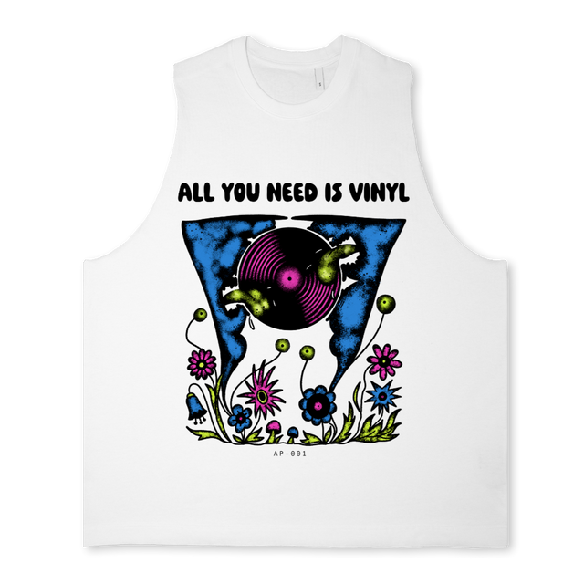 APNEED Bright white Oversized Vest.