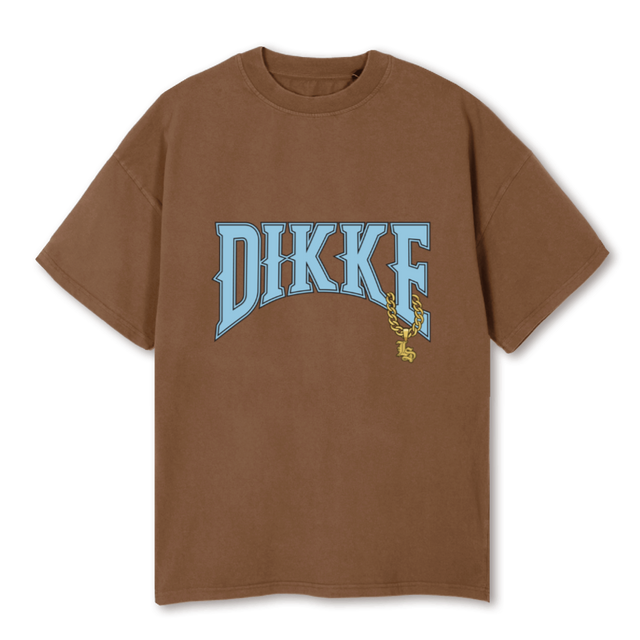 CHAINLS Vintage Tan Oversized Tee.