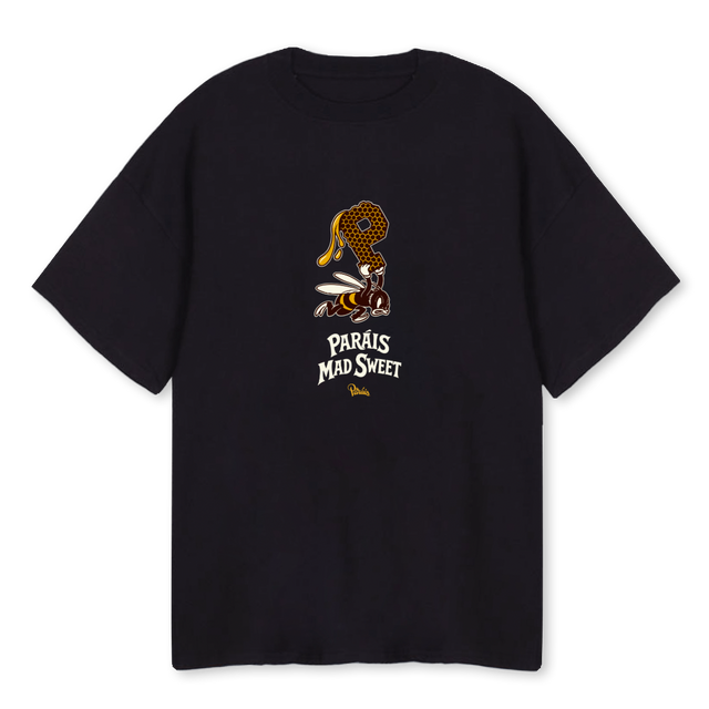 HONEYBLACK Black Oversized Tee.