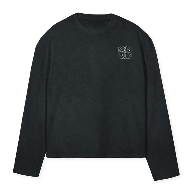 AAAA Vintage Black Oversized Boxy LS Tee.