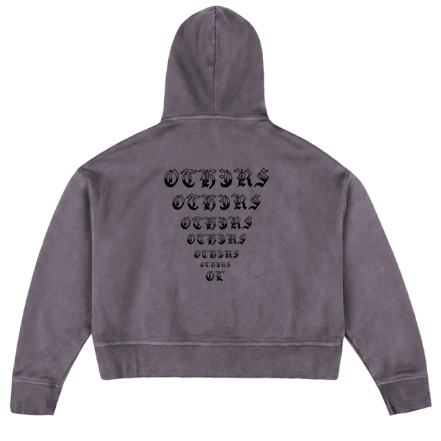 MOMO_2  Pigment Grey Oversized Boxy Hoodie.
