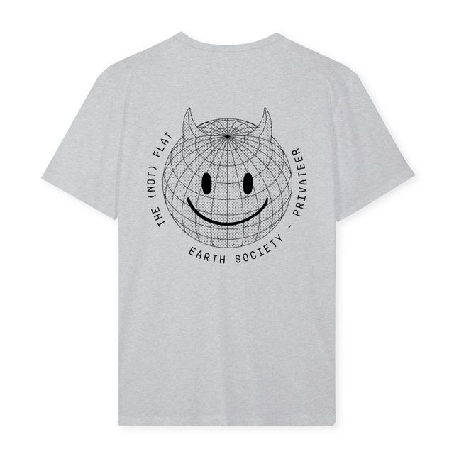 PRVTRMENFACE Light Grey Marl Regular Tee.