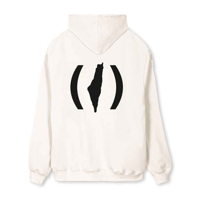 WHITEHOODIE Vintage White Regular Hoodie.