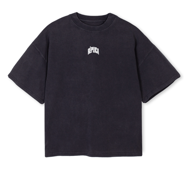 REPLICAVBW Vintage Black Oversized Boxy Tee.