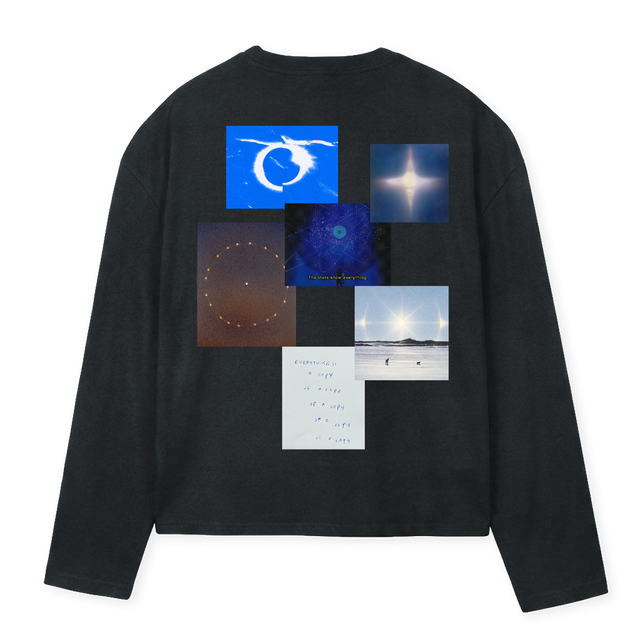 LONGSLEEVELYCEUM Vintage Black Oversized Boxy LS Tee.