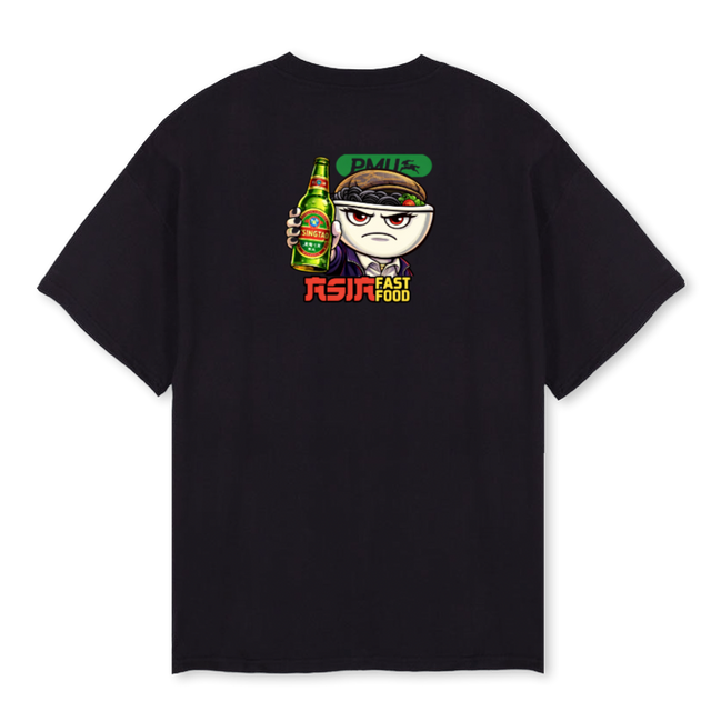 NOY Black Oversized Tee.