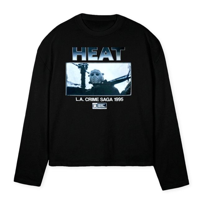HEA Black Oversized Boxy LS Tee.