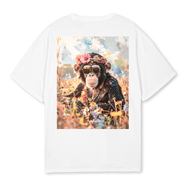 HIPPYMONKEY White Oversized Tee.