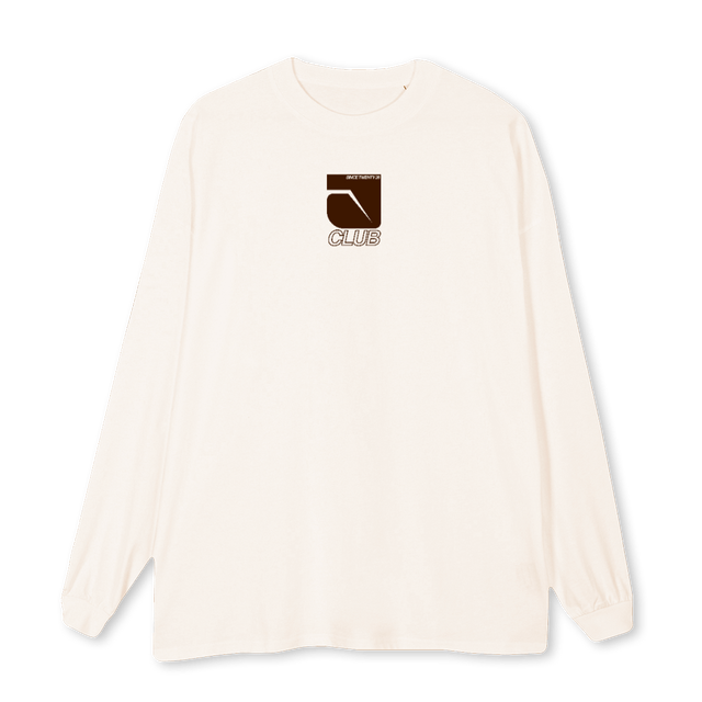 LONGWHITEBROWN Vintage White Oversized LS Tee.