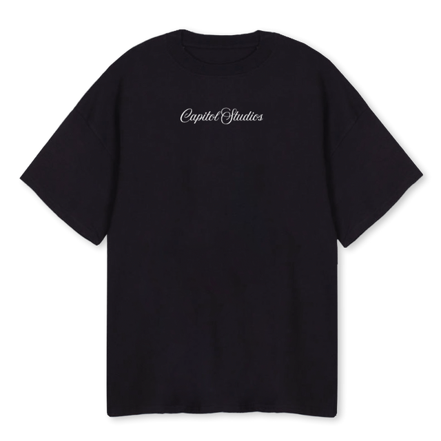 KOALA FALL Black Oversized Tee.