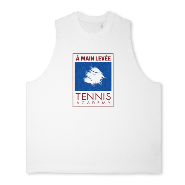 TENNISACADEMYTANK Bright white Oversized Vest.
