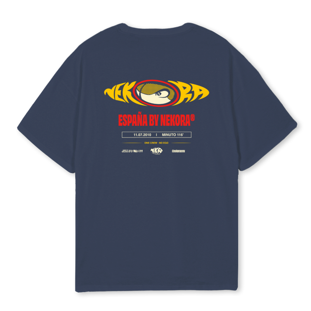 DROP ESPAÑ Navy Blue Oversized Tee.