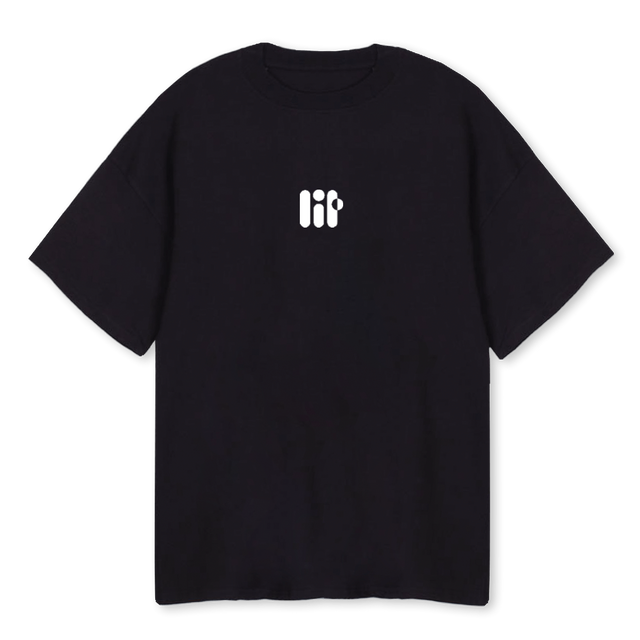 CINEGEARTEEM Black Oversized Tee.
