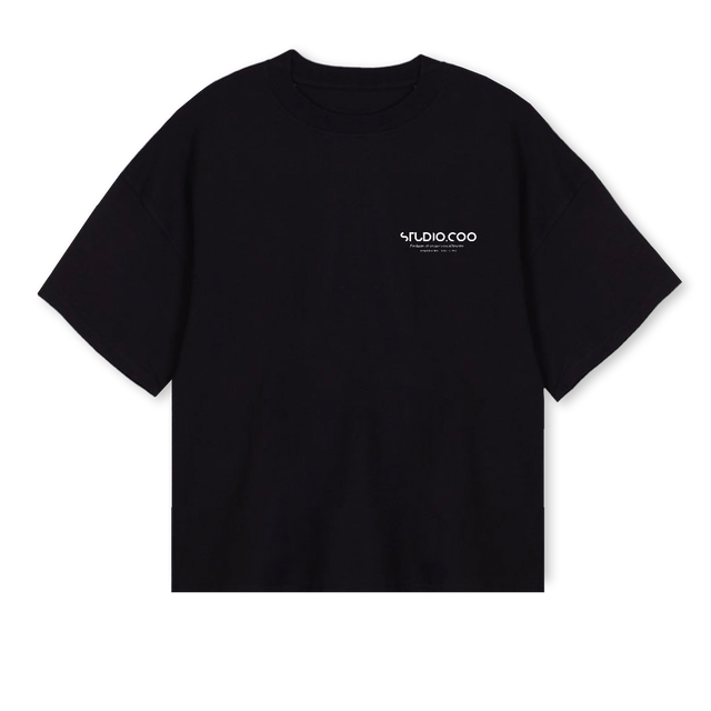 NEWOLSENBLACKCOO Black Oversized Boxy Tee.
